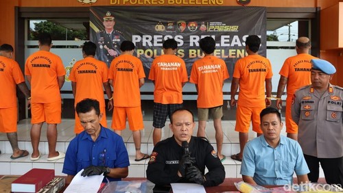 Rilis kasus narkotika di Polres Buleleng, Kamis (19/6/2025).