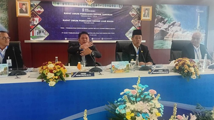 Pemegang saham Bank Sumsel Babel gelar RUPS tahun buku 2024 di Bank Sumsel Jakabaring