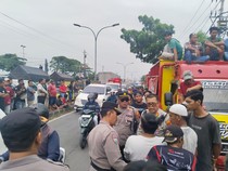 Polda Jateng Hadir di Tengah Aksi Mogok Sopir Truk, Pastikan Situasi Kondusif