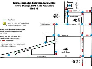 Ada Pengalihan Lalin Saat Pawai Budaya HUT Amlapura Siang Ini, Simak Rutenya