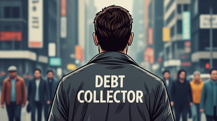 Ilustrasi debt collector.