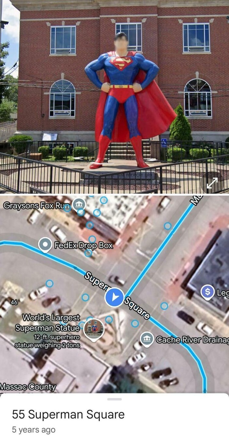 Kelucuan di Google Maps