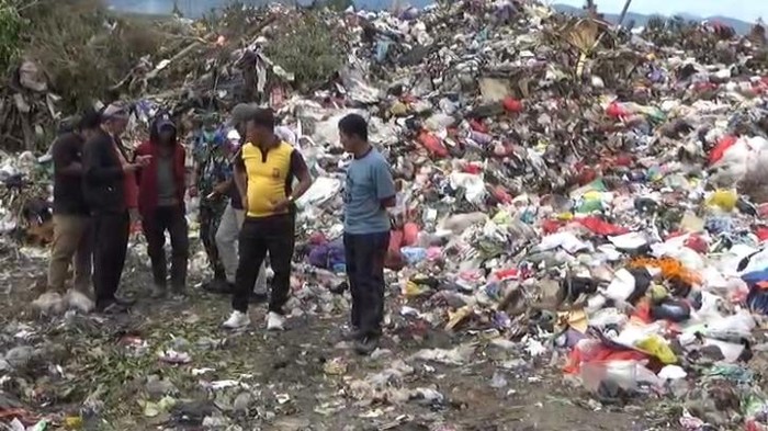 Lokasi penepuan mayat bayi perempuan di TPA Parepare.