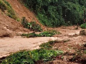 Longsor Tutup Jalan Trans Sulawesi di Mamuju Tengah, Lalin Lumpuh