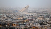 Pandangan umum Taman Raja Salman, salah satu Proyek Mega yang sedang dibangun di Riyadh. Foto: REUTERS/Hamad I Mohammed