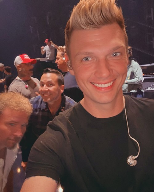 Personel Backstreet Boys, Nick Carter, dalam foto yang diunggah ke Instagram pribadinya.
