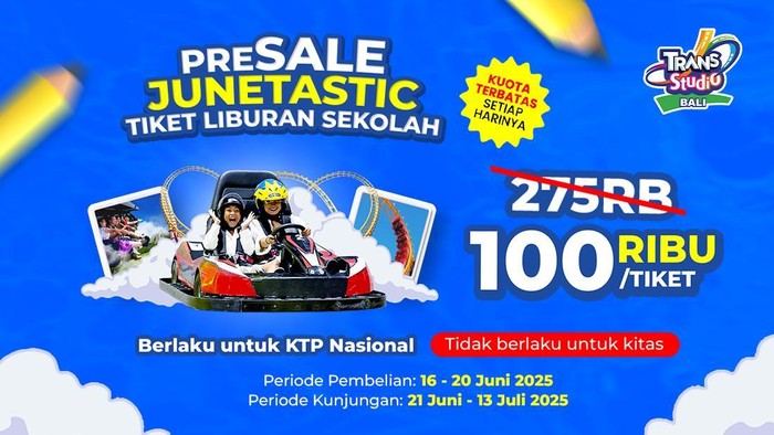 Promo cuma lima hari, tiket Trans Studio Bali Rp100 ribu aja!