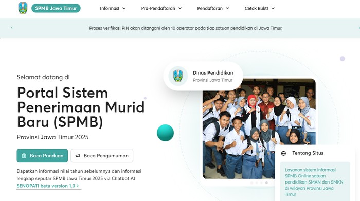 SPMB Jatim 2025.