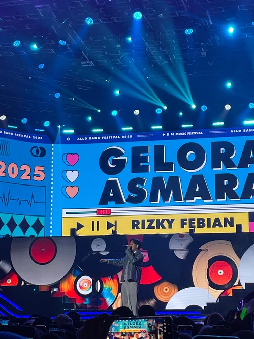 Rizky Febian di Allo Bank Festival 2025.