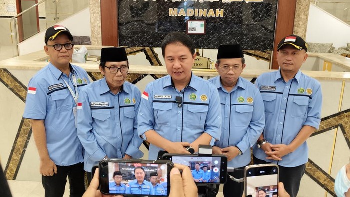 Dirjen PHU Hilman Latief memberikan keterangan soal nota diplomatik Dubes Saudi