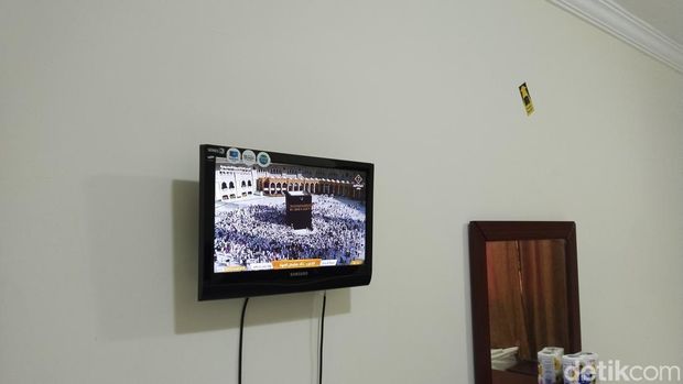  Penampakan salah satu ruangan hotel jemaah haji RI di Makkah (Haris/detikcom)