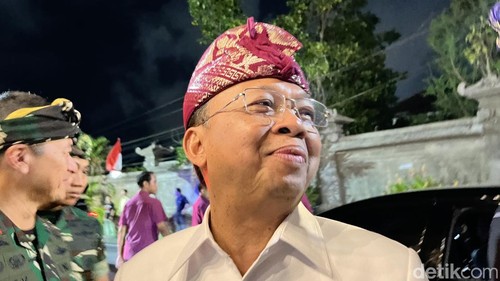 Gubernur Bali Wayan Koster ditemui di Taman Budaya Art Center, Denpasar, Sabtu (21/6/2025).