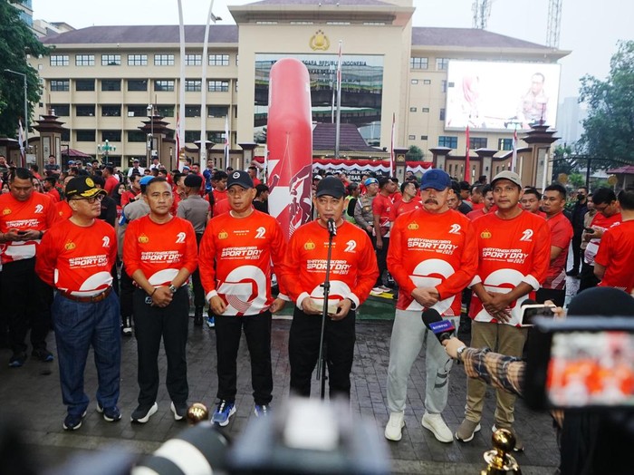Kapolri bersama sejumlah pimpinan lembaga penegak hukum di Indonesia buka Bhayangkara Sport Day 2025 (dok.Polri)