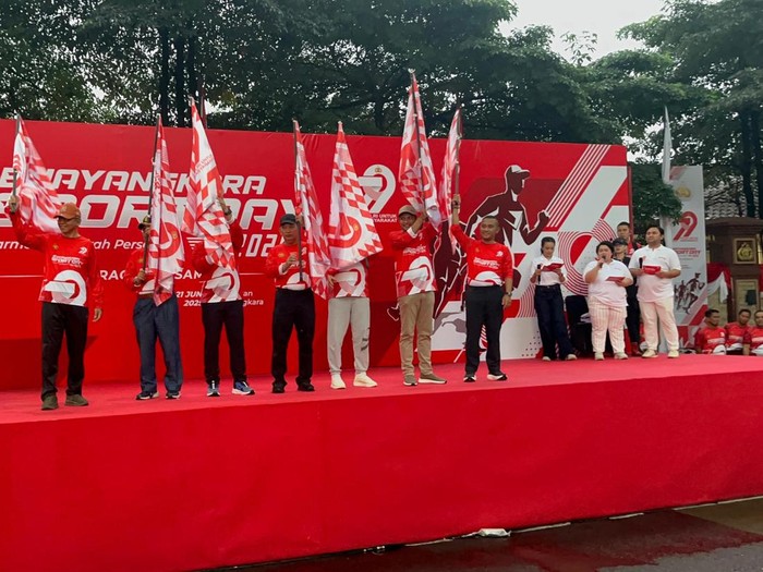 Kapolri, Panglima TNI, hingga Jaksa Agung hadiri pembukaan Bhayangkara Sport Day 2025 (Ondang/detikcom)