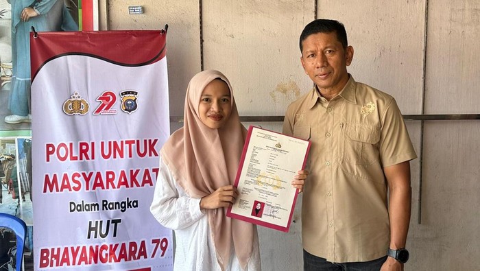 Polres Kampar membuka pelayanan SIM gratis di HUT Bhayangkara ke-79, pada Sabtu (21/6/2025).