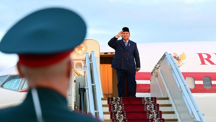 Prabowo bertolak ke Tanah Air usai melakukan kunjungan kenegaraan di Rusia.