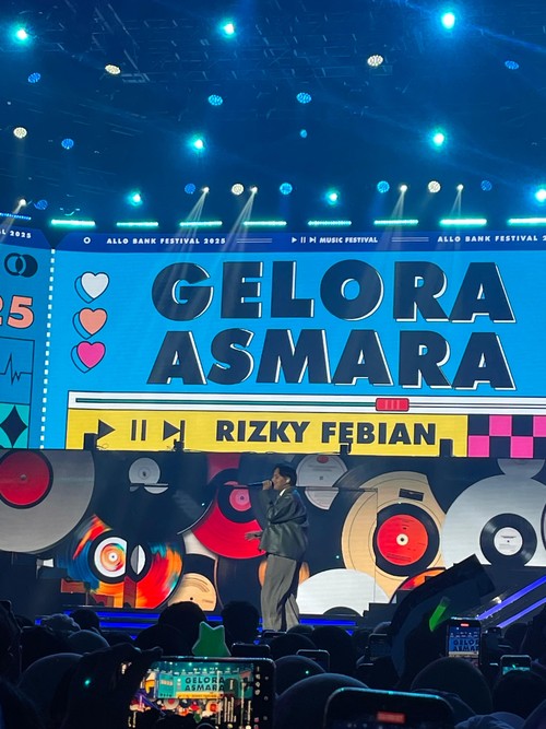 Rizky Febian di Allo Bank Festival 2025.