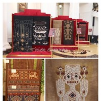 Sejumlah kain tenun dari beberapa daerah di NTT turut dipamerkan. Para tamu juga dapat menikmati hidangan dari NTT. (Foto: Instagram/@titieksoeharto)