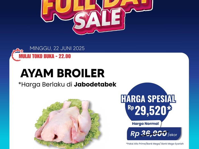 Transmart Full Day Sale ayam broiler