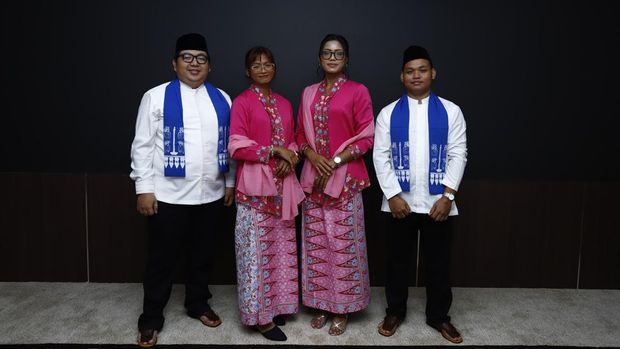 Atlet-atlet DKI Jakarta mendapat penghargaan di Hari Ulang Tahun ke-498, Minggu (22/6/2025).