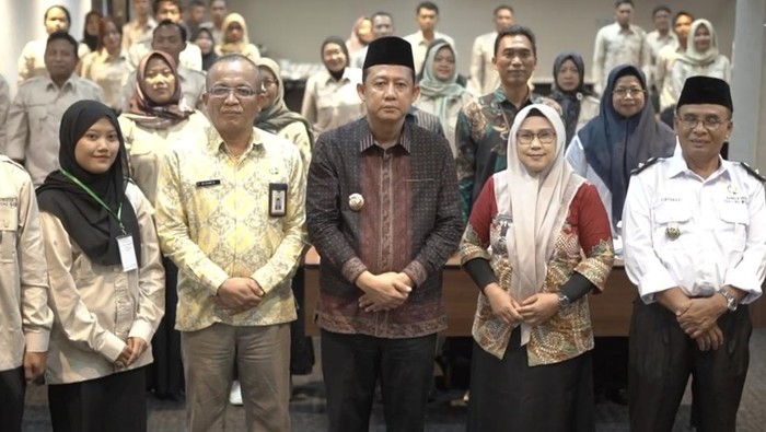 Bupati Muaro Jambi BBS saat hadir di pelatihan peningkatan pengurus BumDes