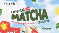 Es Teh Indonesia turut meramaikan tren matcha dengan meluncurkan menu Oriental Matcha Series. Harganya mulai Rp 20 ribuan saja lho! Foto: Instagram esteh.indonesia