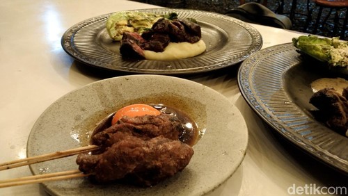 Salah satu menu di Cita Rasa Steak Kaki Lima, Denpasar, Bali.