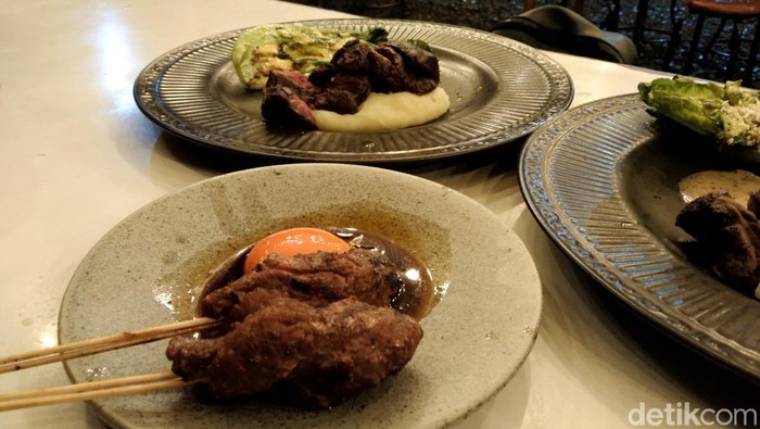 Salah satu menu di Cita Rasa Steak Kaki Lima, Denpasar, Bali.