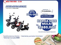 Sepeda Listrik di Transmart Full Day Sale Jauh Murah Banget!