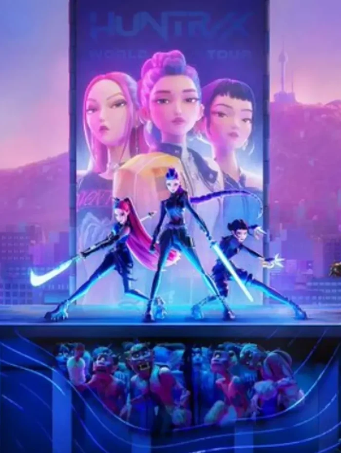 K-Pop Demon Hunters Adegan dalam film K-Pop Demon Hunters, animasi terbaru Netflix yang kini sudah tayang.