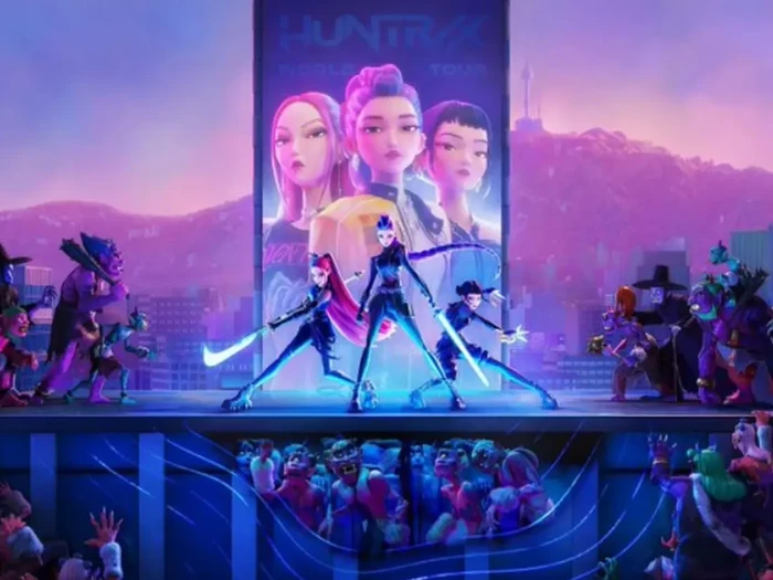 K-Pop Demon Hunters Adegan dalam film K-Pop Demon Hunters, animasi terbaru Netflix yang kini sudah tayang.