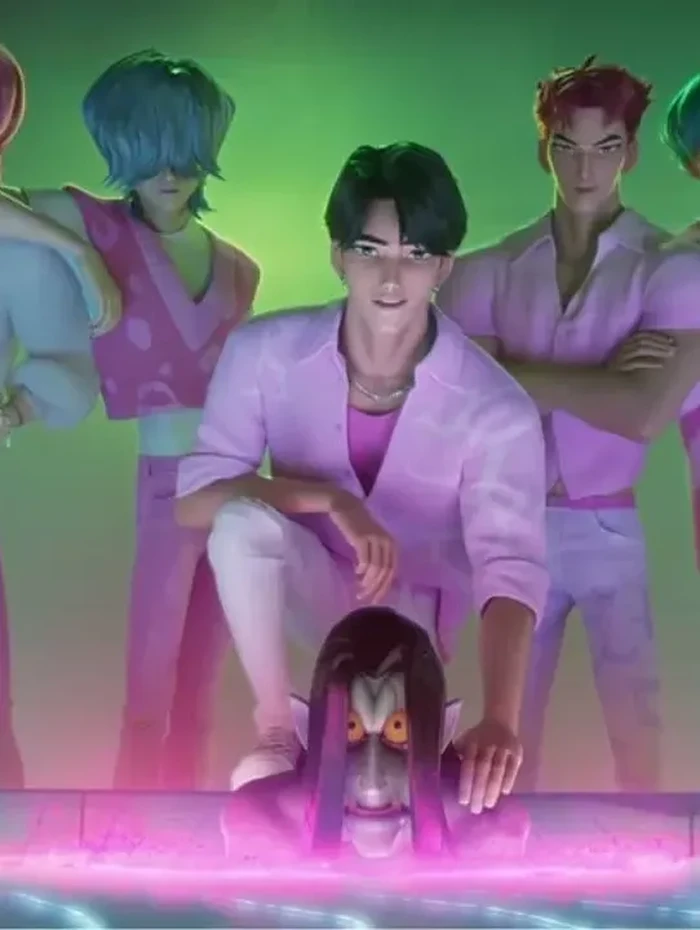 K-Pop Demon Hunters Adegan dalam film K-Pop Demon Hunters, animasi terbaru Netflix yang kini sudah tayang.