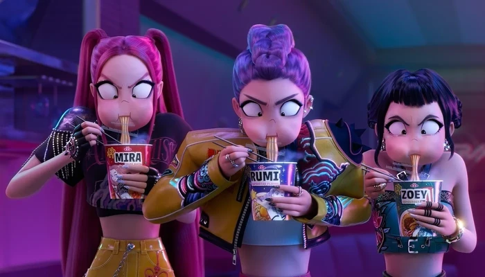 K-Pop Demon Hunters Adegan dalam film K-Pop Demon Hunters, animasi terbaru Netflix yang kini sudah tayang.