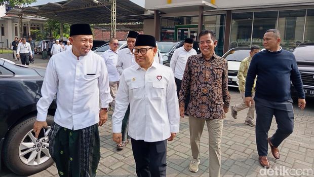 Menteri Koordinator Bidang Pemberdayaan Masyarakat, Muhaimin Iskandar di Pondok Pesantren API Asri Tegalrejo, Kabupaten Magelang, Senin (23/6/2025).