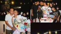 Marion Jola mengatakan mendapat kejutan dari pacar, Dennis Talakua, hingga sahabat saat ulang tahun. Ini tahun ketujuh aku gak ngerayain sama keluargaku, katanya. (Foto: dok Instagram lalamarionmj)