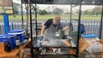 Menikmati Smash Burger Asal New Zealand di Dalam Pasar