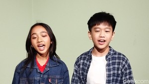 Ini Annabella Farizky asal Bali yang jadi Sherina, disandingkan dengan Alf Elijah Beloved Sigarlaki yang jadi Sadam. Foto: Tia Agnes/ detikcom