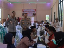 Peduli Warga, Polres Blitar Kota Gelar Pengobatan Gratis di Desa Candirejo