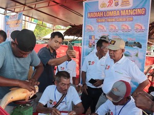 Lomba Memancing Meriahkan HUT Bhayangkara ke-79 Polres Kepulauan Meranti