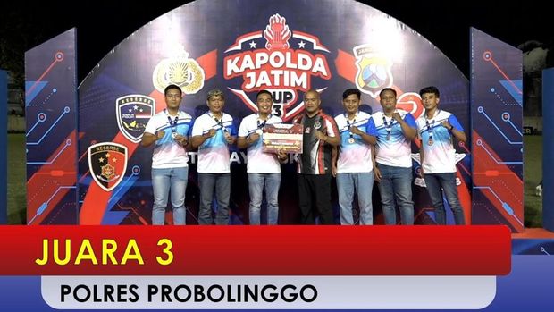 Polres Probolinggo raih juara 3 bulutangkis Kapolda Jatim Cup 2025