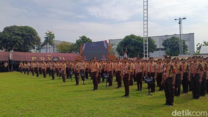 Ratusan Napi Memakai Seragam Pramuka Ikuti Perkemahan