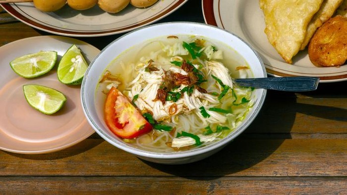 Soto Ayam, an Indonesian delicious traditional chicken soup