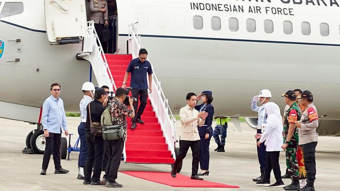 Wapres Gibran saat tiba di Banyuwangi