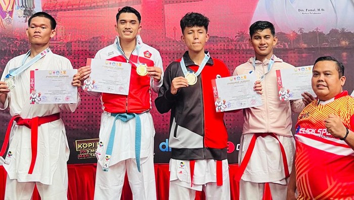 Anggota Polda Riau Raih Medali Kejuaraan Karate
