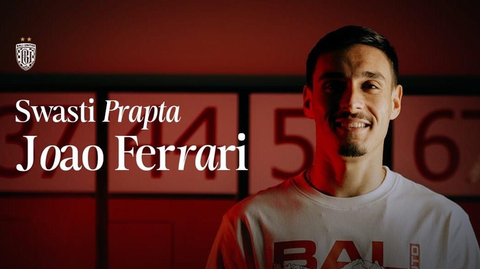 Joao Ferrari resmi diperkenalkan menjadi pemain terbaru Bali United untuk musim 2025/2026. (Dok. Bali United)