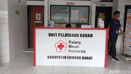 Kantor Unit Donor Darah (UDD) Palang Merah Indonesia (PMI) Lombok Barat.