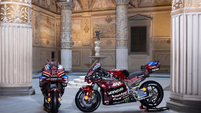 Livery khusus motor Ducati yang digunakan di balap MotoGP Italia 2025