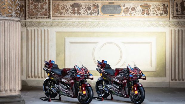 Livery khusus motor Ducati yang digunakan di balap MotoGP Italia 2025
