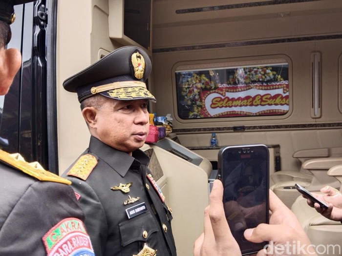 Panglima TNI Jenderal Agus Subiyanto usai menutup Dikreg ke-53 Sesko TNI.