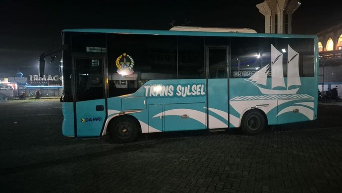 Penampakan Bus Trans Sulsel yang akan dioperasikan Pemprov Sulsel.